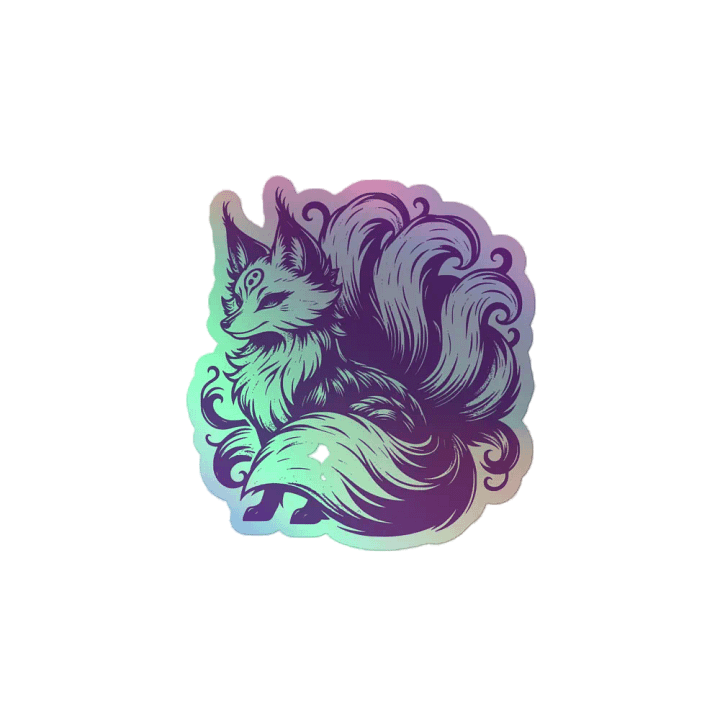 Mystical Fox Holographic Sticker Sheet product image (2)