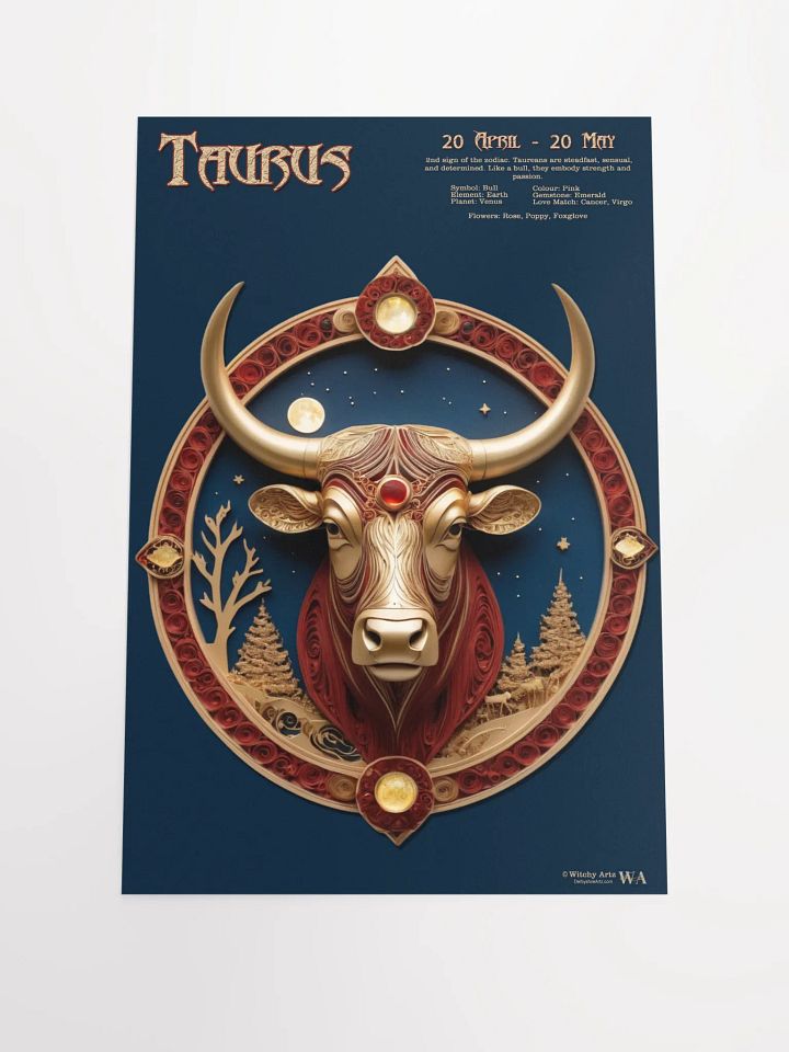 Western Zodiac Poster - TAURUS product image (3)
