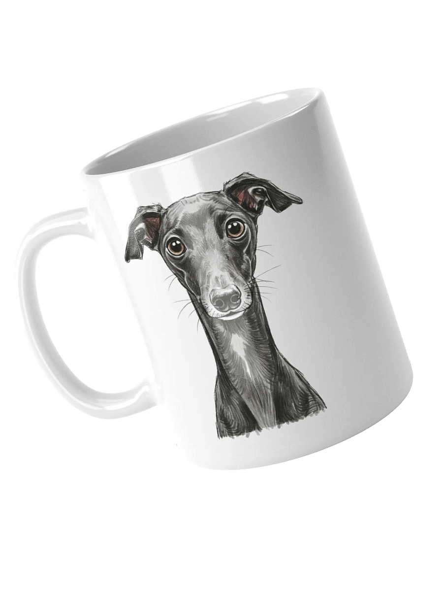 Italian Greyhound Sketch-y Art Chic Small Ceramic Mug For Iggy Lovers product image (4)