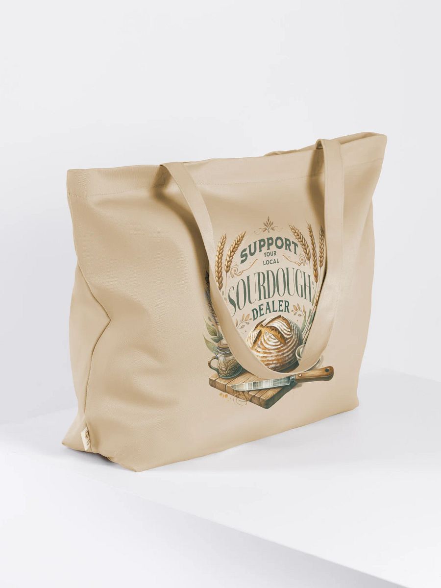Support Your Local Sourdough Dealer Canvas Bag Beige product image (4)