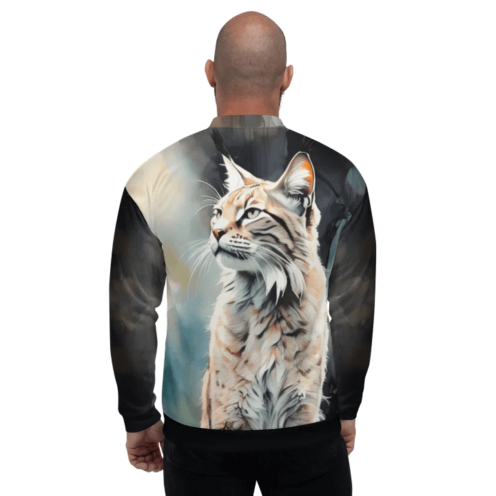 All-Over Print Bomber Jacket by Sublicolor 144/Lynx Big Cat product image (1)