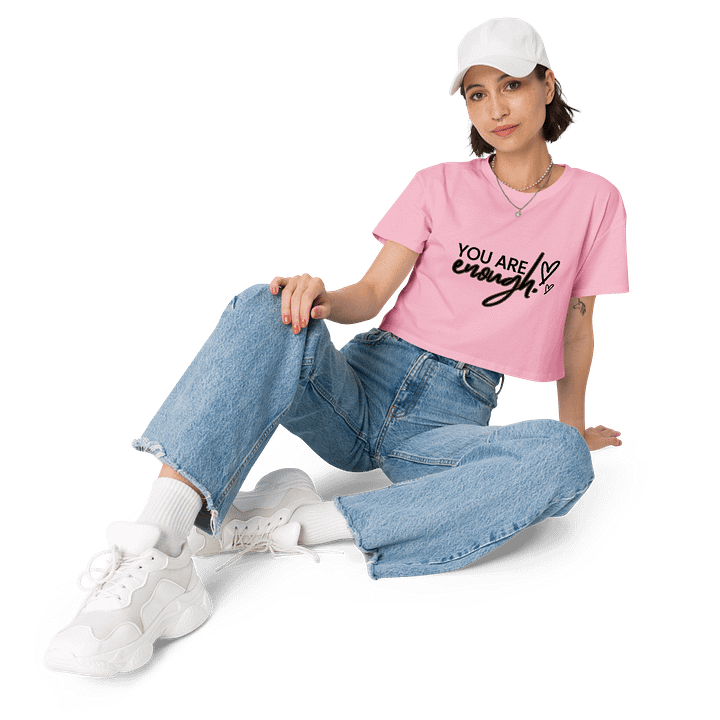 You Are Enough: Womens Crop Top 2. product image (1)