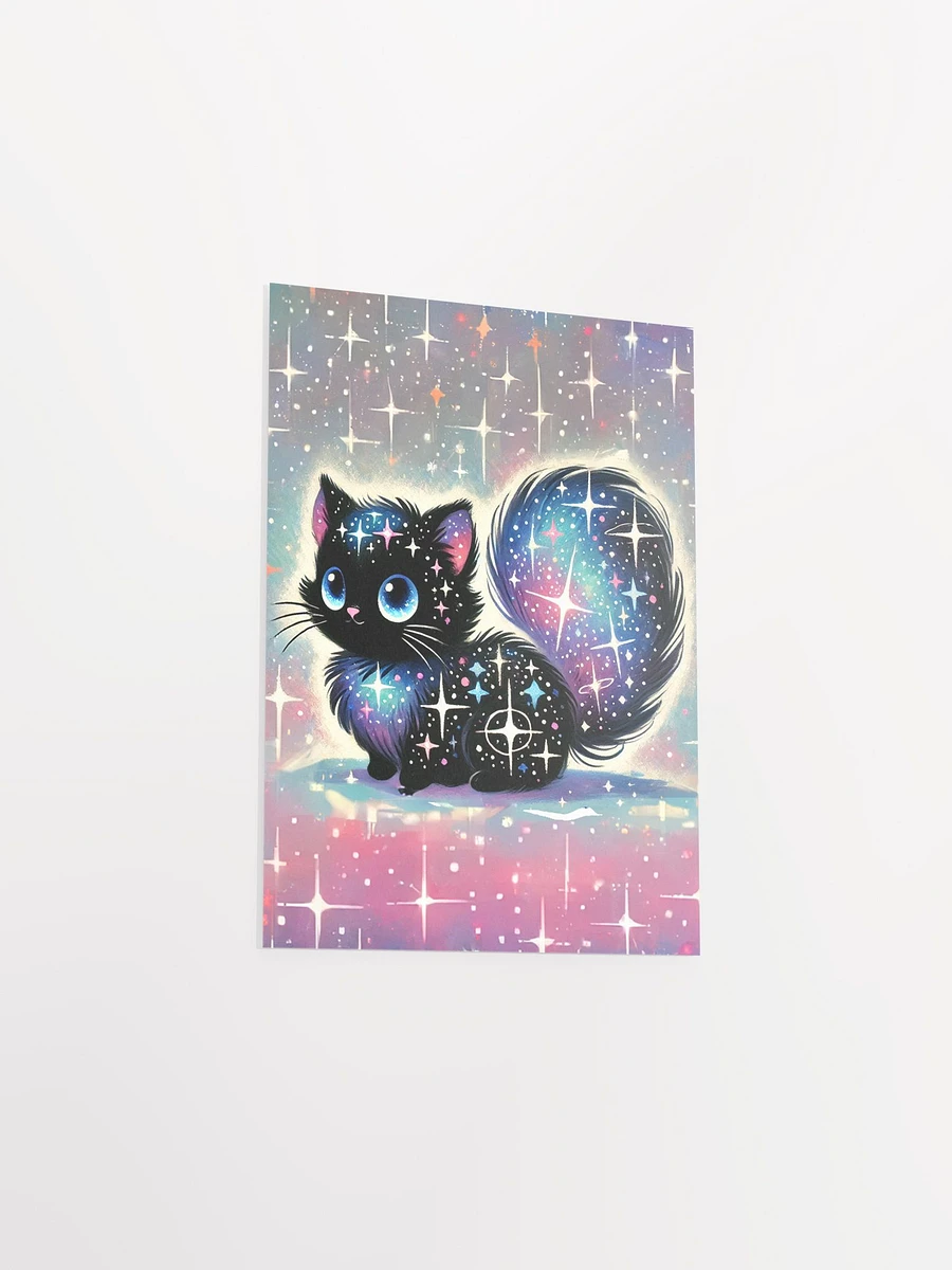 Cosmic Sparkle Fluffy Cat Premium Matte Fantasy Poster product image (26)