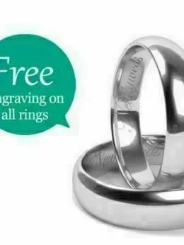 14K White Gold Fn Trio Ring Set His And Hers Diamond Engagement Bridal Wedding product image (2)
