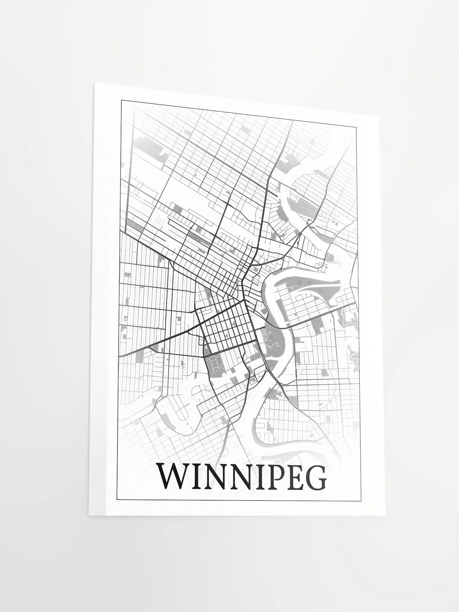 Winnipeg, Canada, city map print product image (12)
