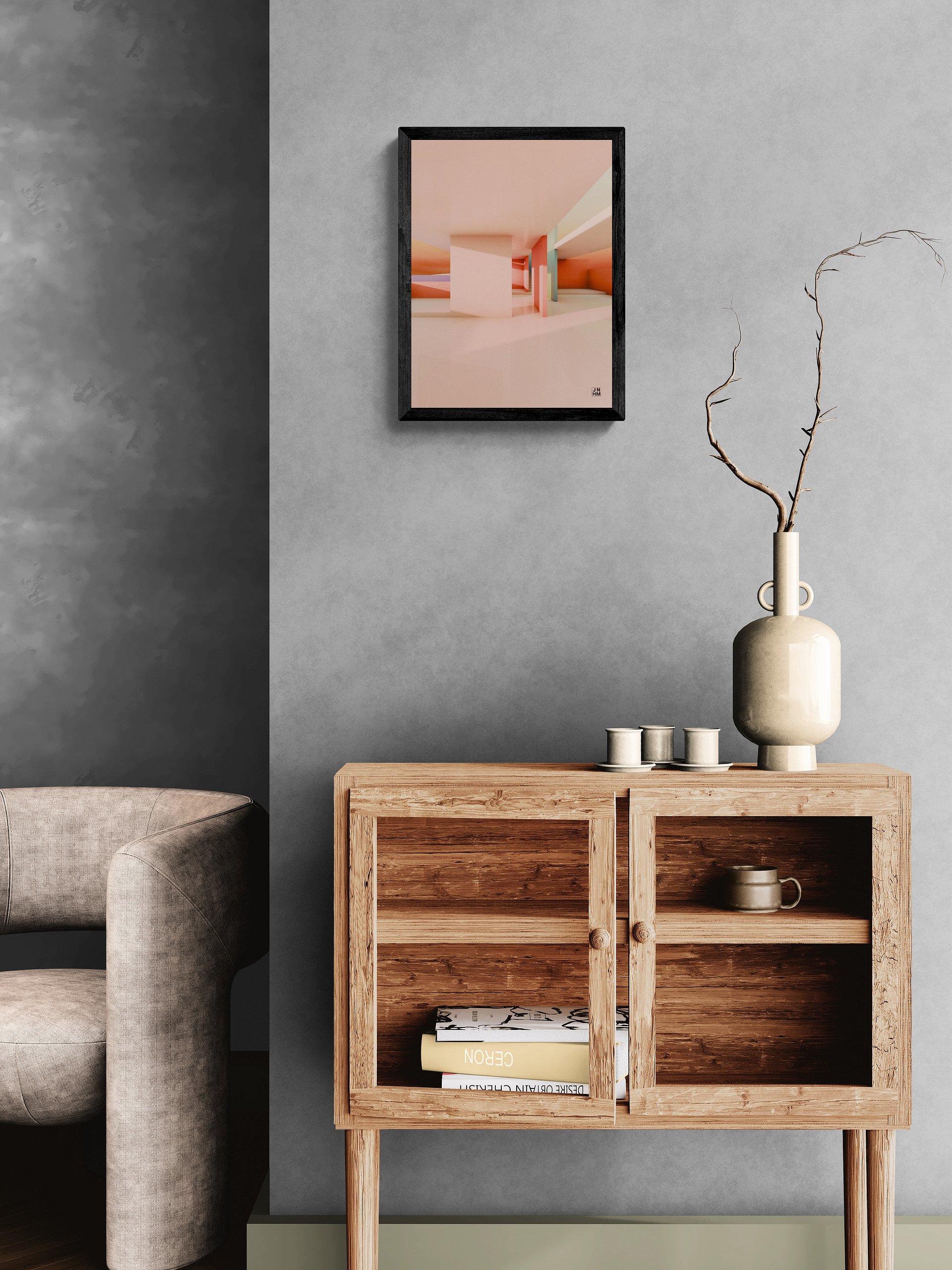 Architectural Landscape - Summer Pastel 04 12"x16" product image (1)