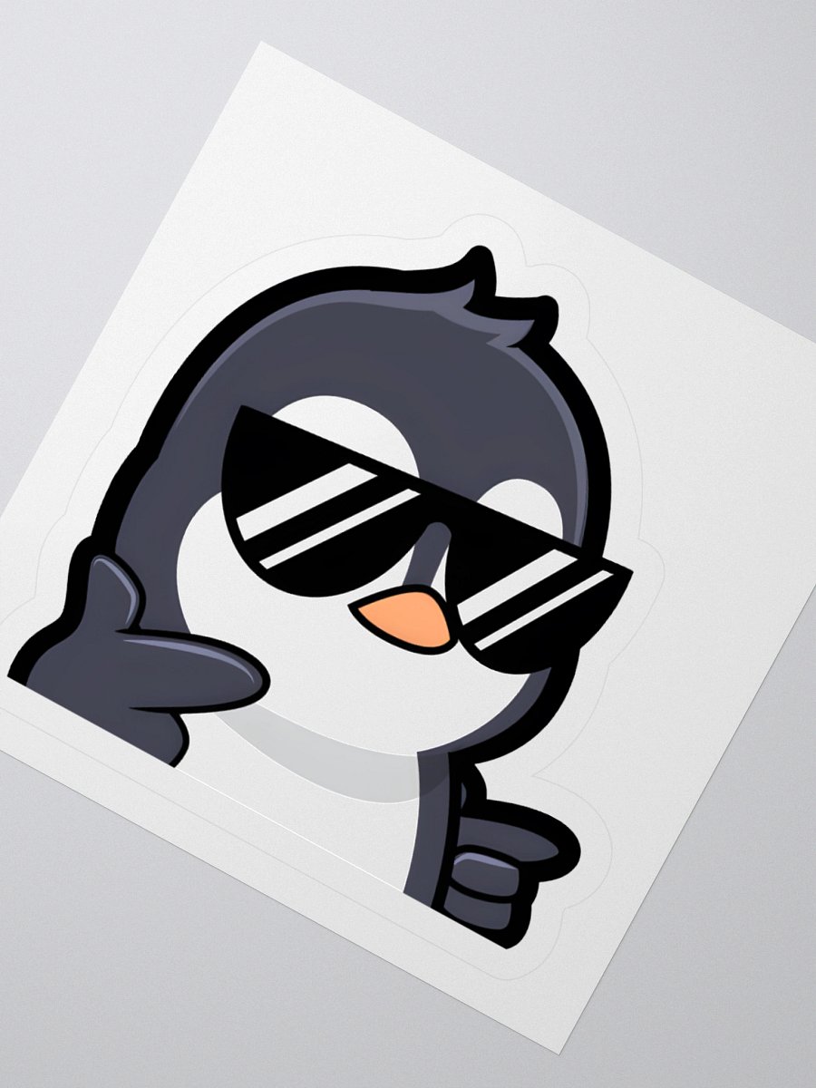 Cool Penguin Kiss Cut Stickers product image (2)