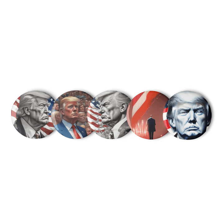 Patriotic Portrait Pin Set 3 product image (2)