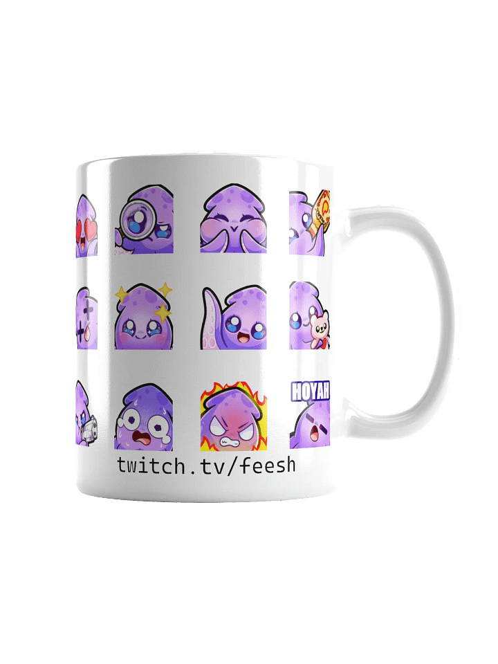 Squid Emote Coffee Mug [white] product image (1)