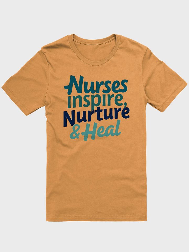 Nurture & Heal Nurse Typography T-Shirt product image (6)