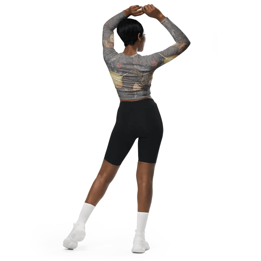 Recycled Long Sleeve Crop Top - It Happennnns Camo - MossyOak product image (2)