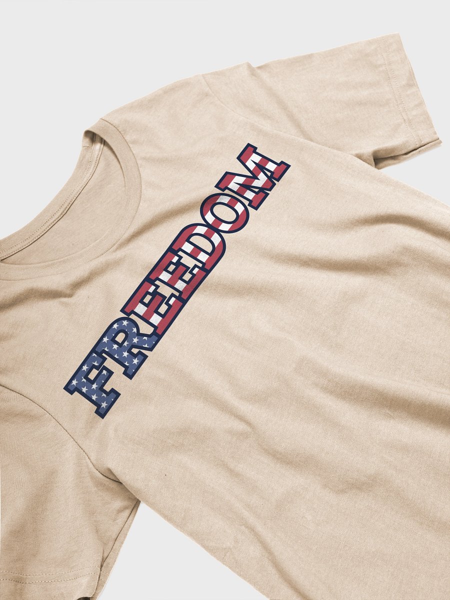 Freedom USA Flag Typography Supersoft Unisex T-Shirt product image (64)