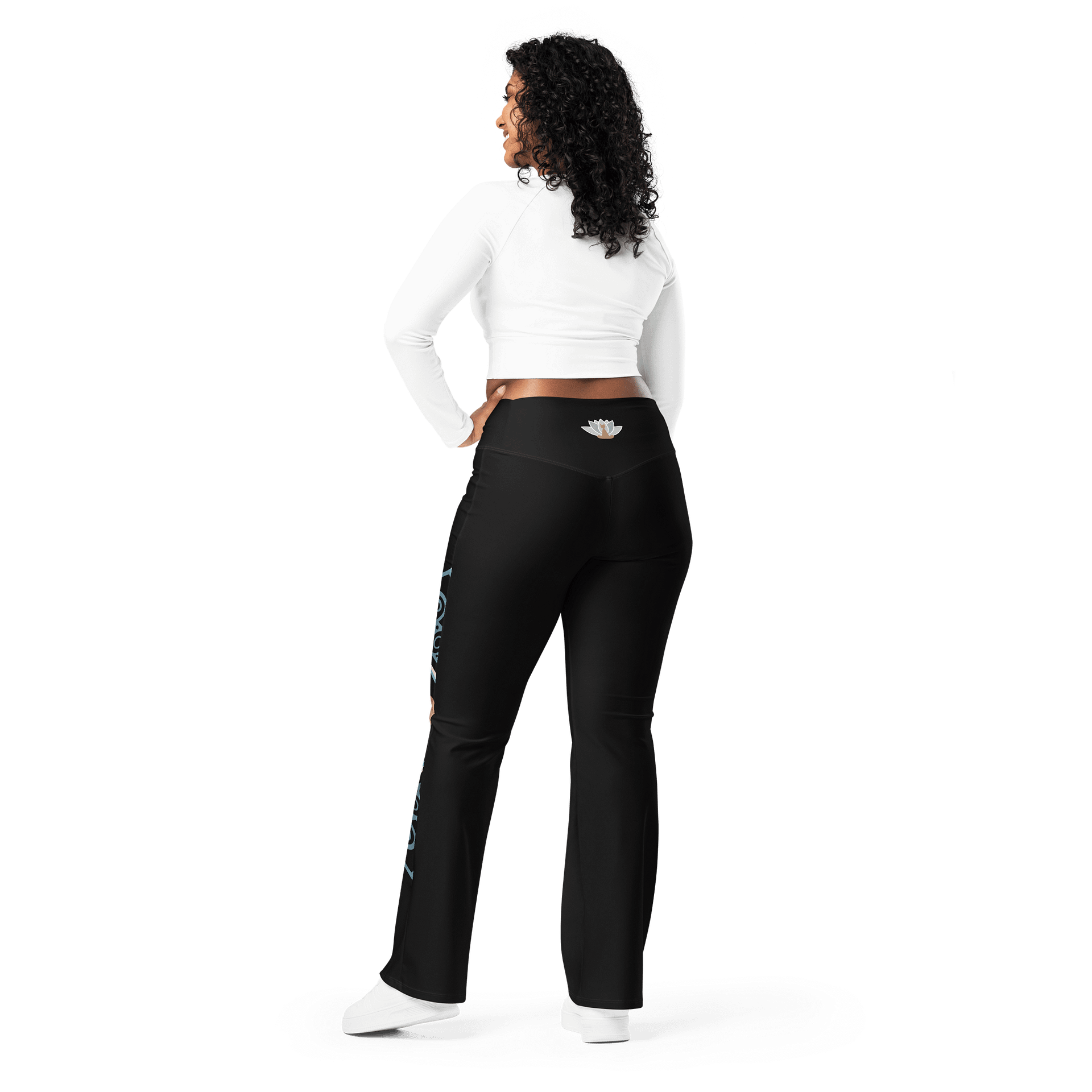 Paws and Reflect Mandala Paw Print Flare Yoga Pants product image (2)