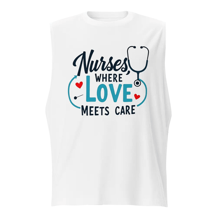 Love & Care Nurses Muscle Tank product image (1)