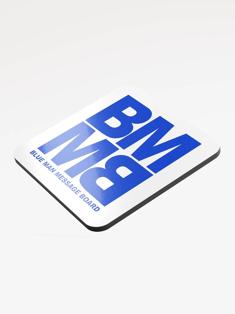 Blue Man Message Board Logo Glass Coaster product image (3)