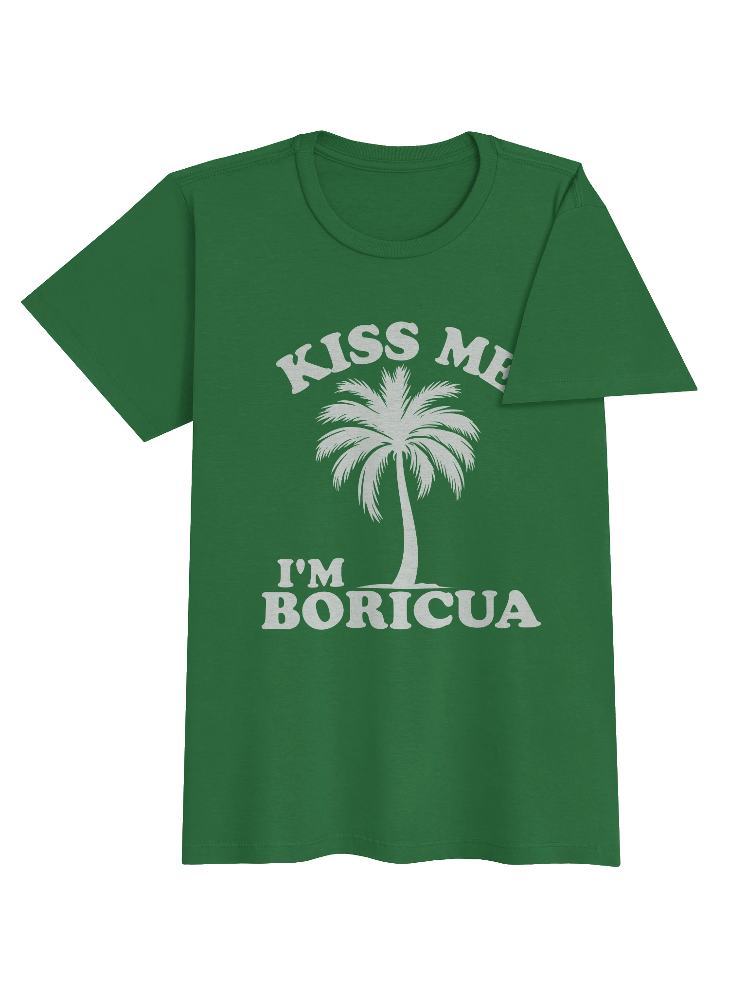 Kiss Me I'm Boricua T-Shirt Mujer product image (3)