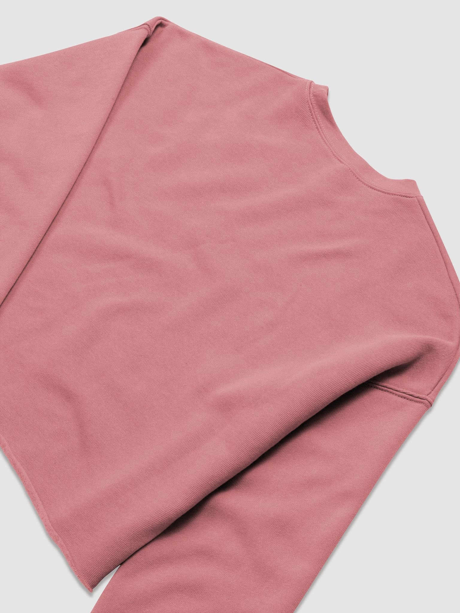 CozyAvocado Women's Mauve Fleece Crop Sweatshirt Strawberry #1 product image (6)