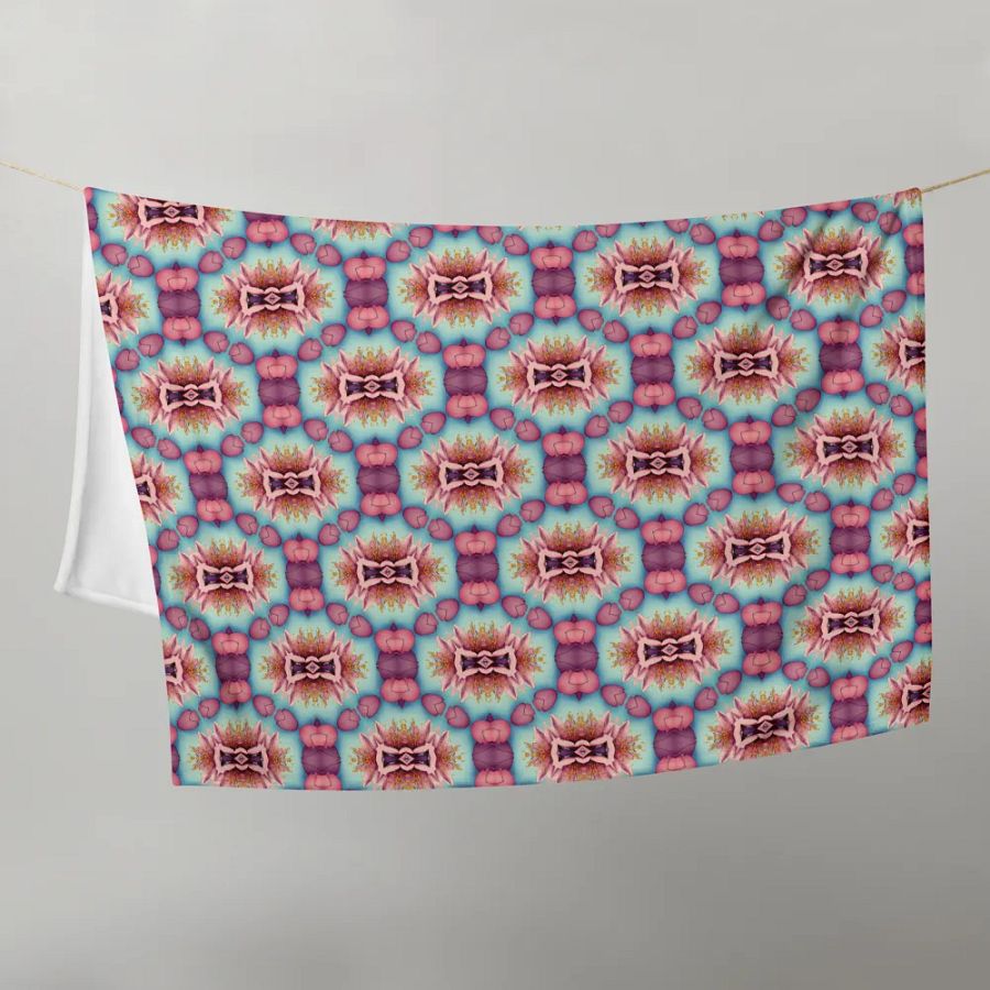 Vibrant Florals & Hearts Throw Blanket product image (10)