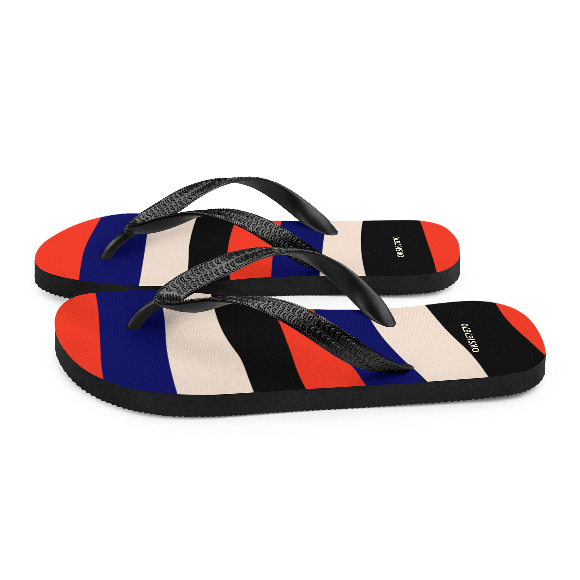 Wavy Stripes Custom Flip-Flops product image (5)