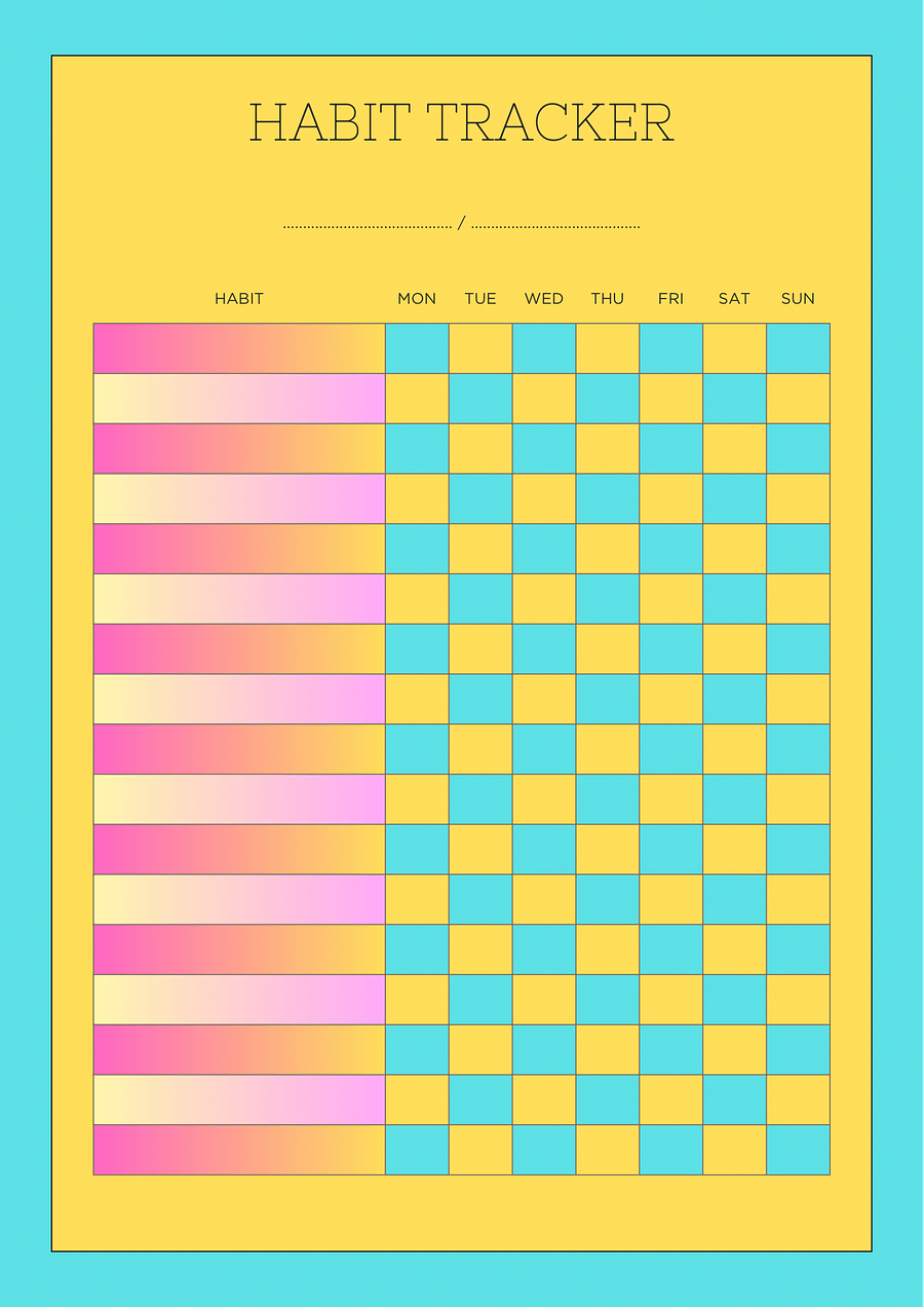 Colourful habit tracker product image (1)
