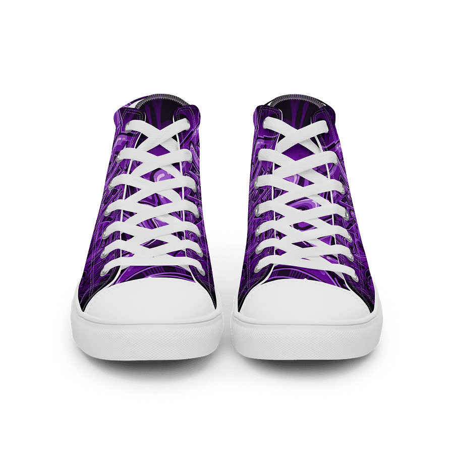 "Violet Vandal High Tops" – Midnight Graffiti Flow product image (3)