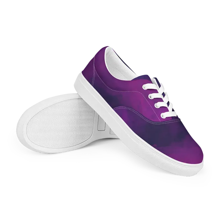 Ethereal Purple Swirl Women's Canvas Shoes product image (2)