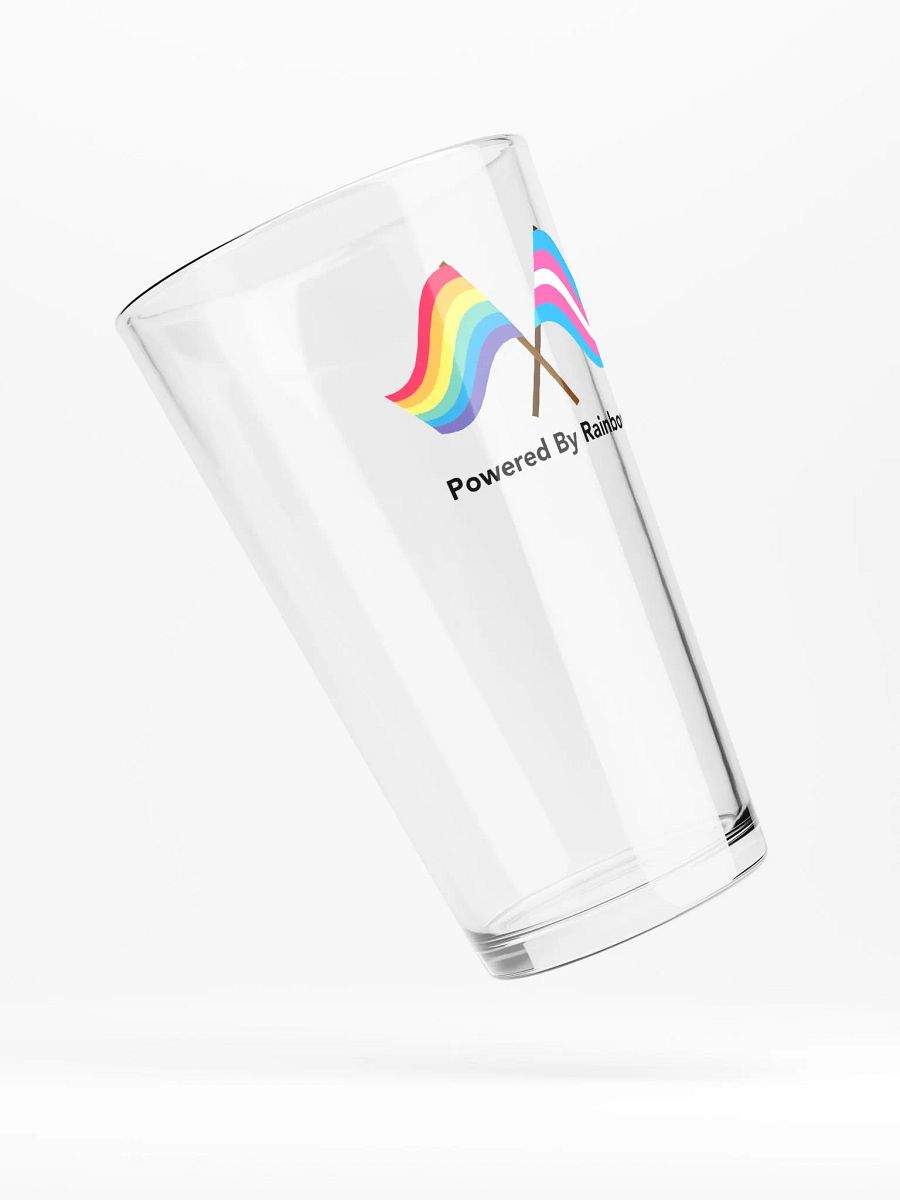 Powered By Rainbows Pint Glass product image (4)