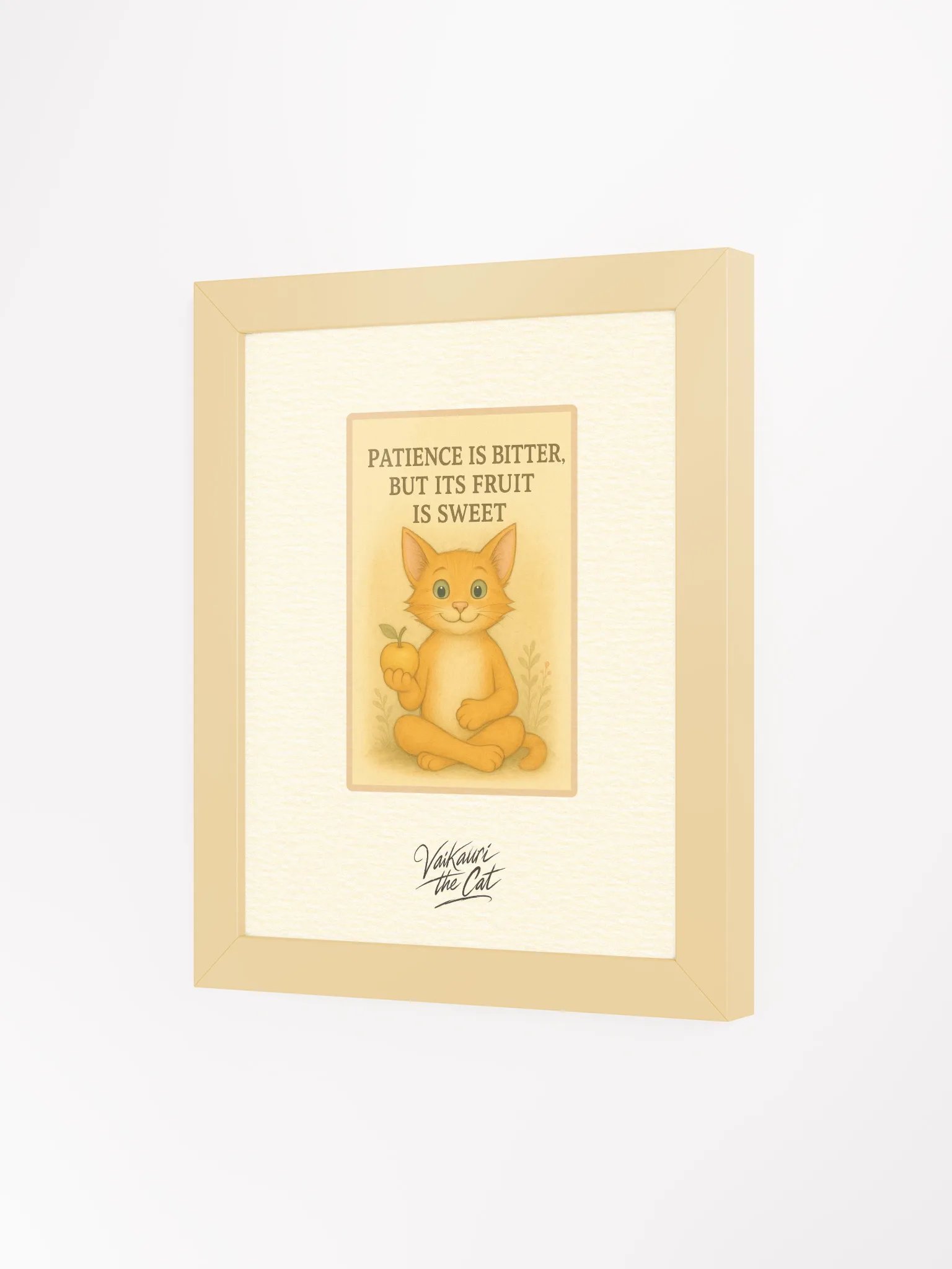 Vaikauri the Cat Wisdom Framed Artprint product image (6)