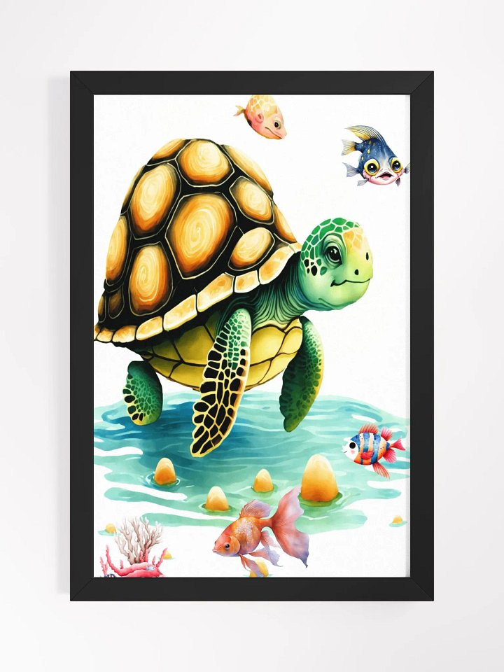 Underwater Harmony - Turtle and Fish Wall Art product image (3)