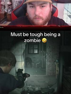 He looks so peaceful 🤣 #carteriety #residentevil2 #fyp #trending #viral 