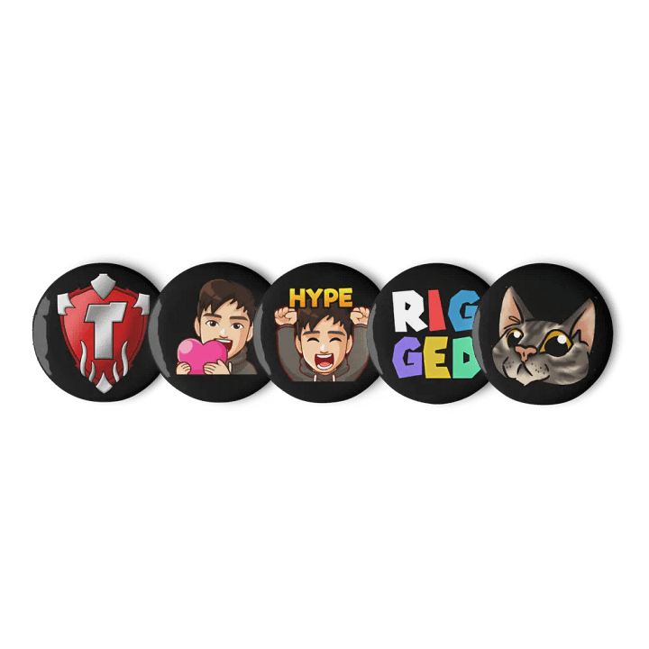 Set of 5 emote pins product image (1)