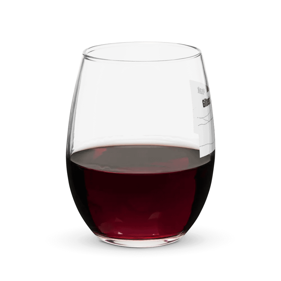 Gilbert Peak wine glass (plain sketch with lettering) product image (8)