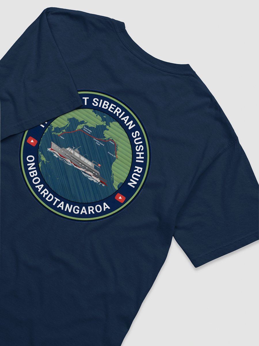 The Great Siberian Sushi Run Route T-Shirt – (Dark Colours and Route Logo) product image (45)