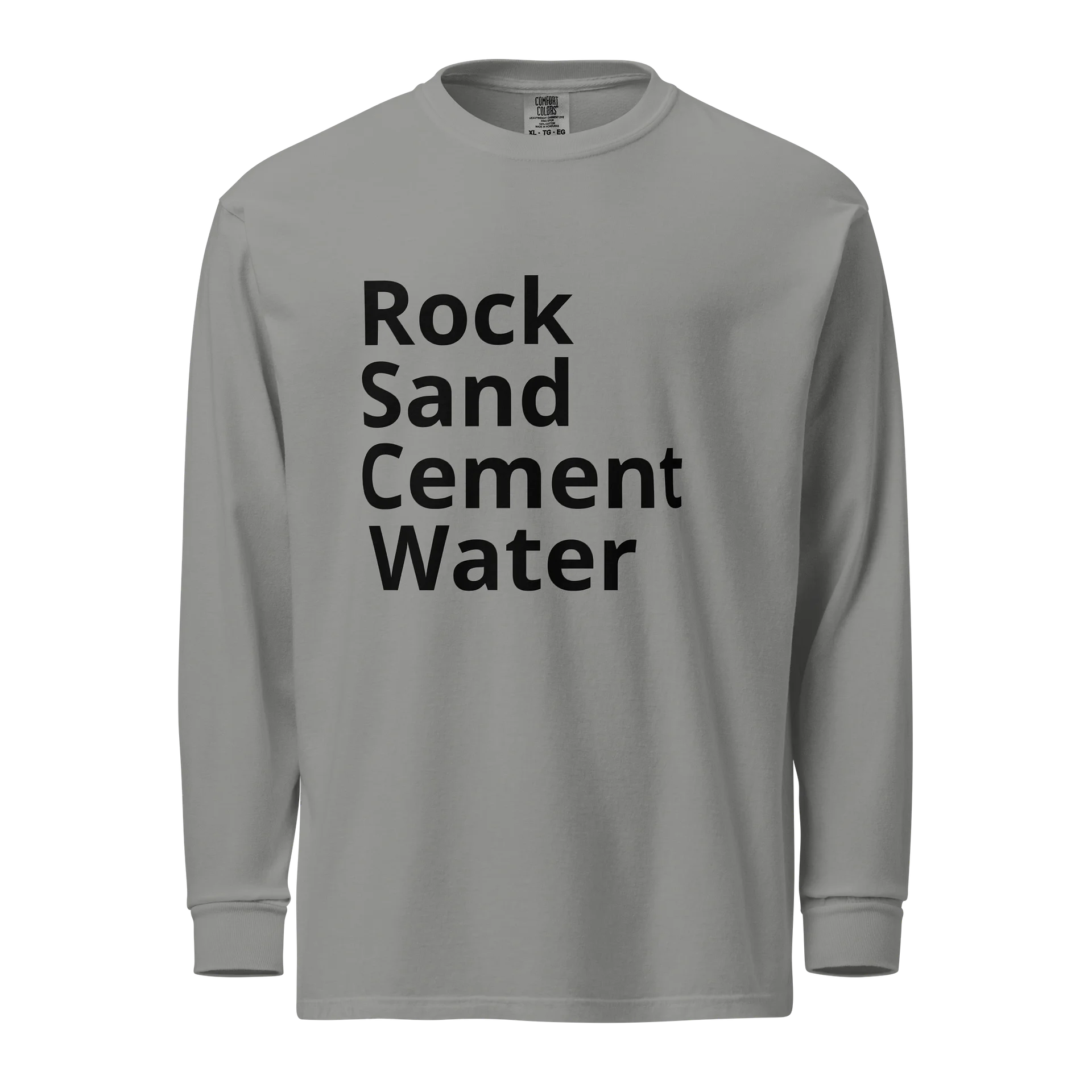 Concrete Ingredient List, Long Sleeve product image (1)