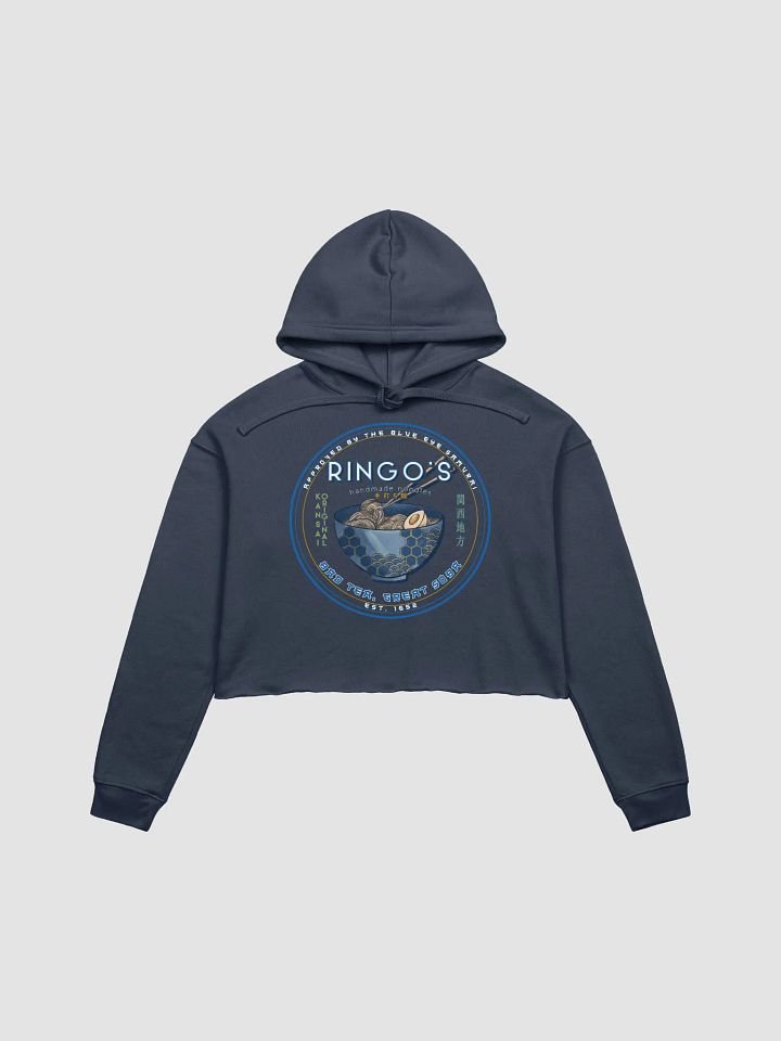 Ringo's Handmade Noodles Crop Hoodie | Blue Eye Samurai Inspired Sweatshirt product image (2)