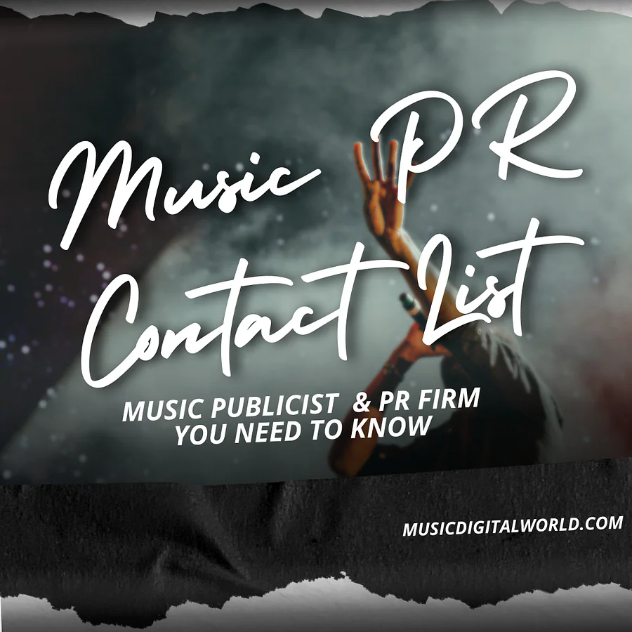 Music PR Contact List: 50 Top Music Public Relations & Promotion Companies product image (1)