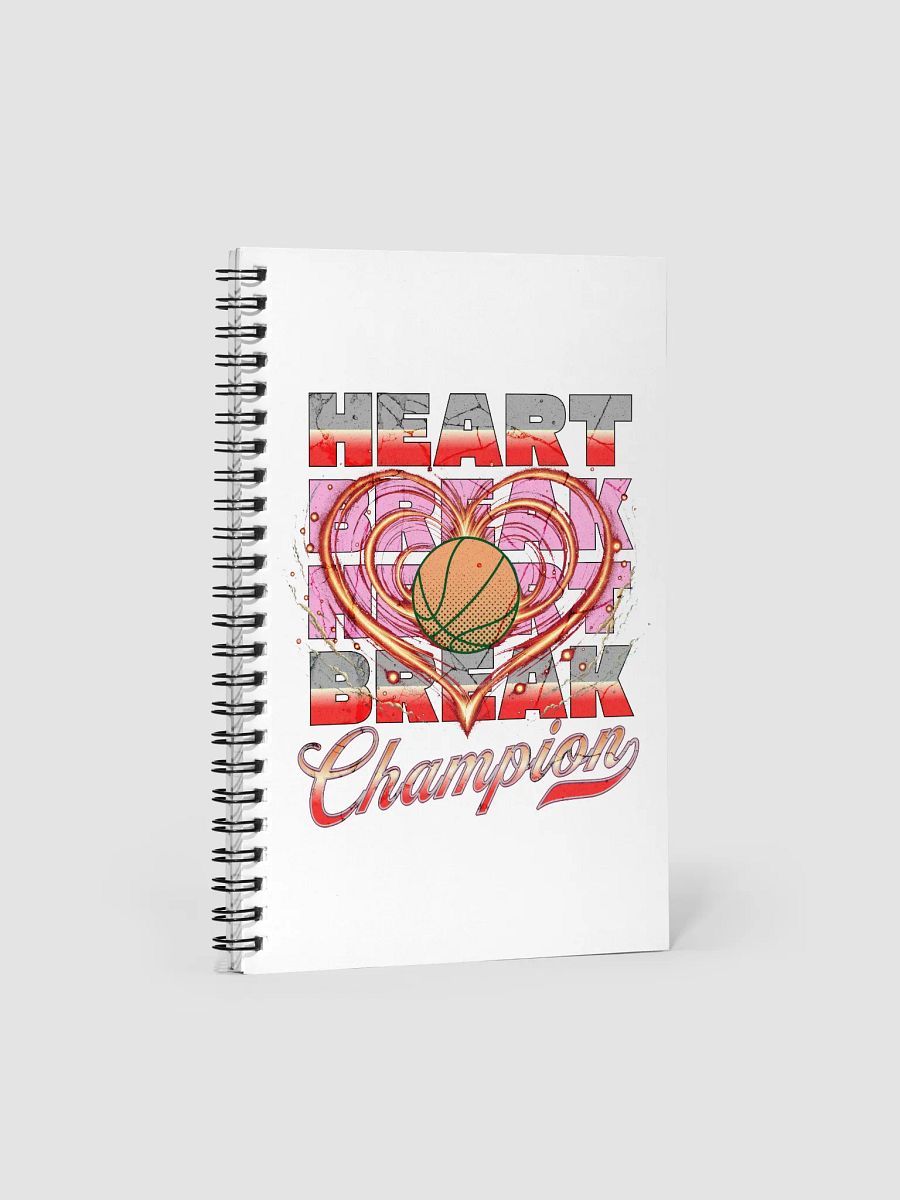 Heartbreak Champion Basketball Hoops Spiral Notebook product image (1)