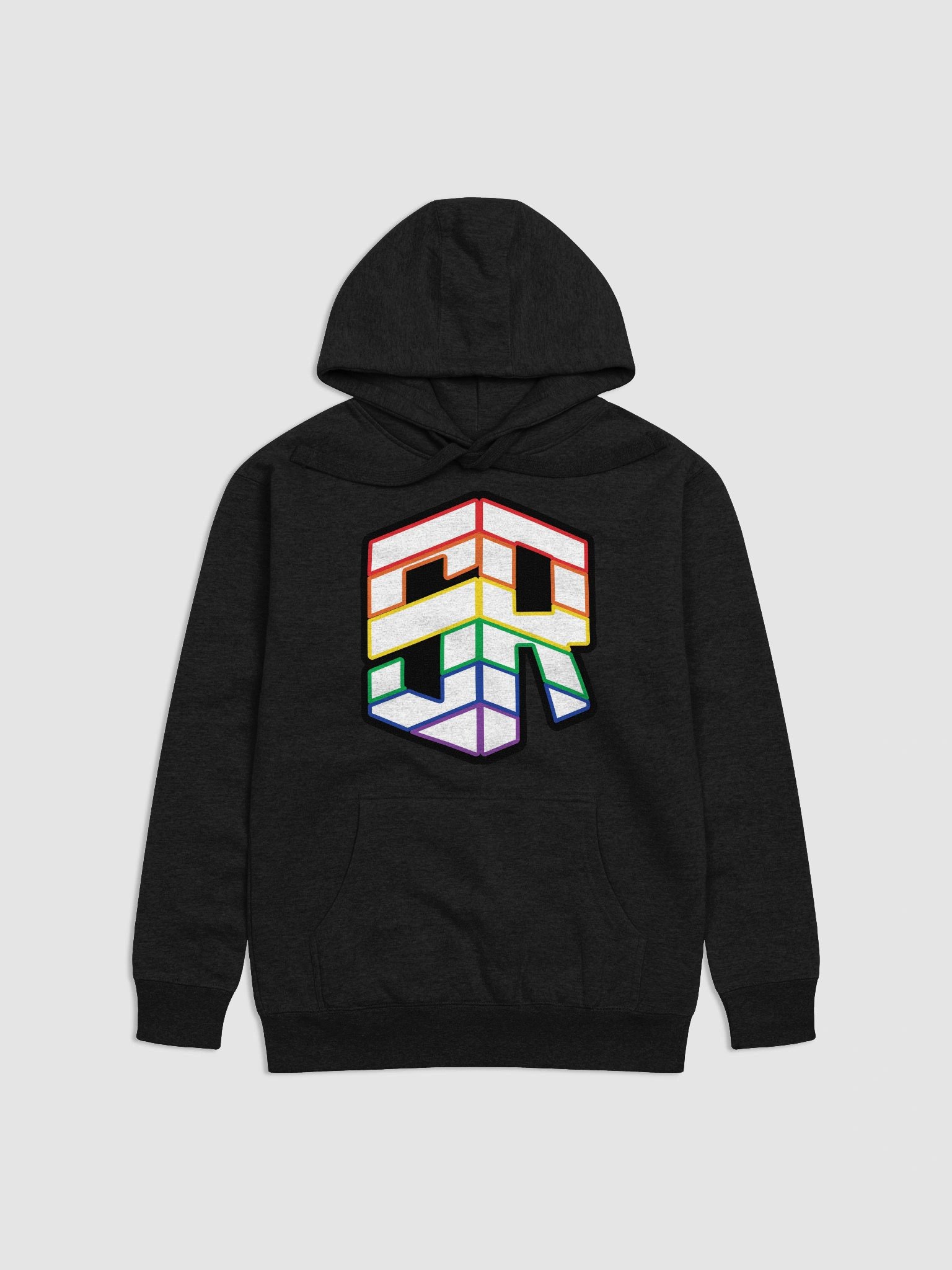 Rainbow Outline White Fill Hoodie product image (3)