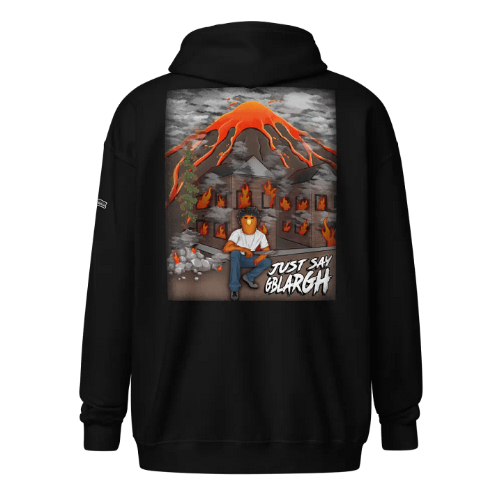 Just Say Gblargh! Distressed Art Hoodie product image (1)