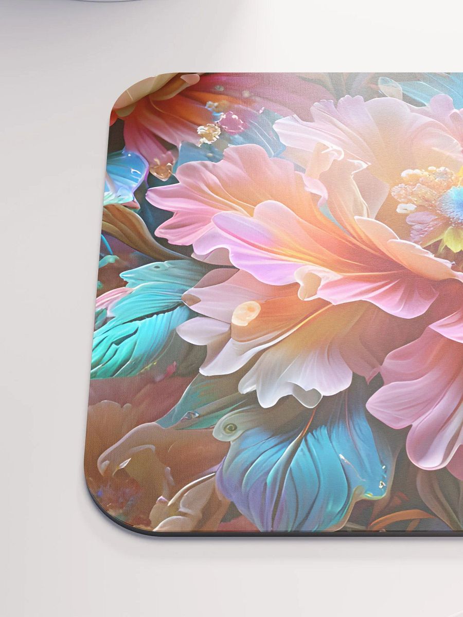 Iridescent Flowers Mouse Pad 8.7