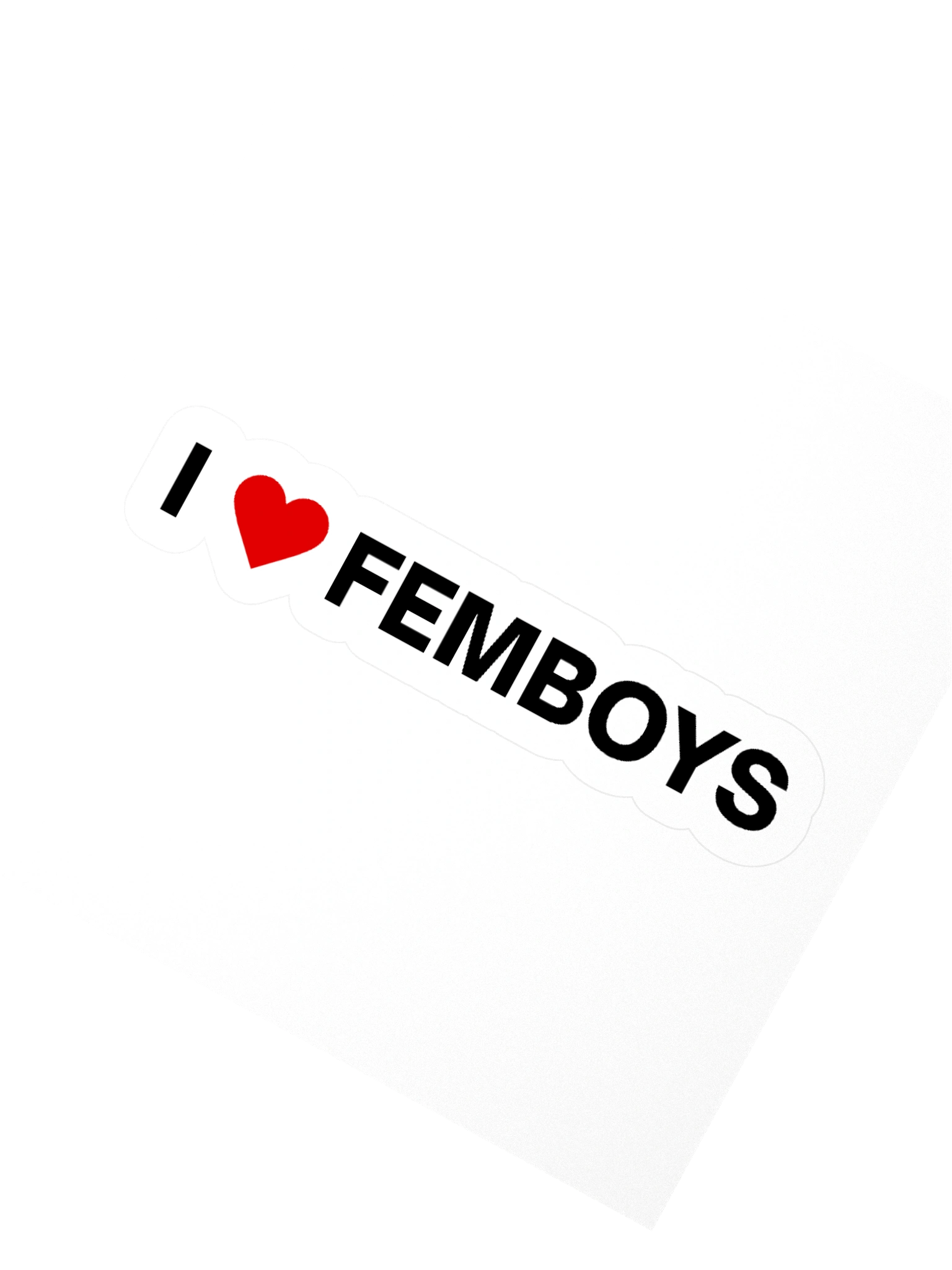 I Love Femboys Sticker product image (2)