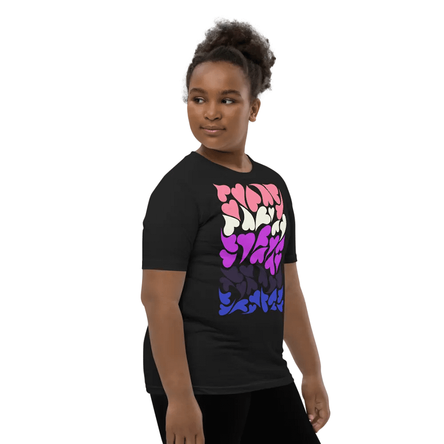 Nestled PRIDE Genderfluid T-shirt (Youth) product image (15)