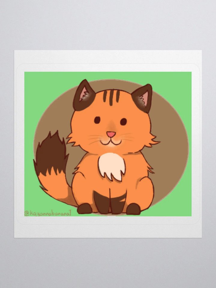 Fluffy Cat Sticker product image (1)