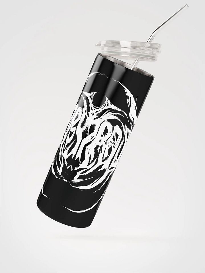 Furry Trash Metal Tumbler - white on black product image (2)
