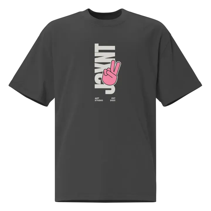 Peace Sign Graphic Oversized Tee product image (1)