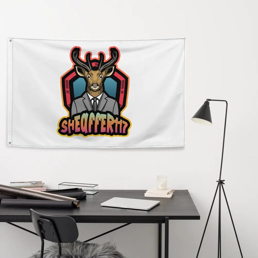 Deer in a Suit All-Over Flag product image (9)