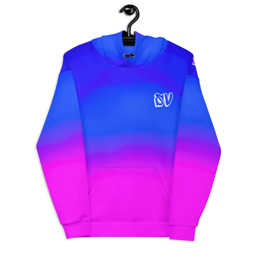 STRAIGHT VIBIN ANIME GIRL NEON COLOR FADE HOODIE product image (7)