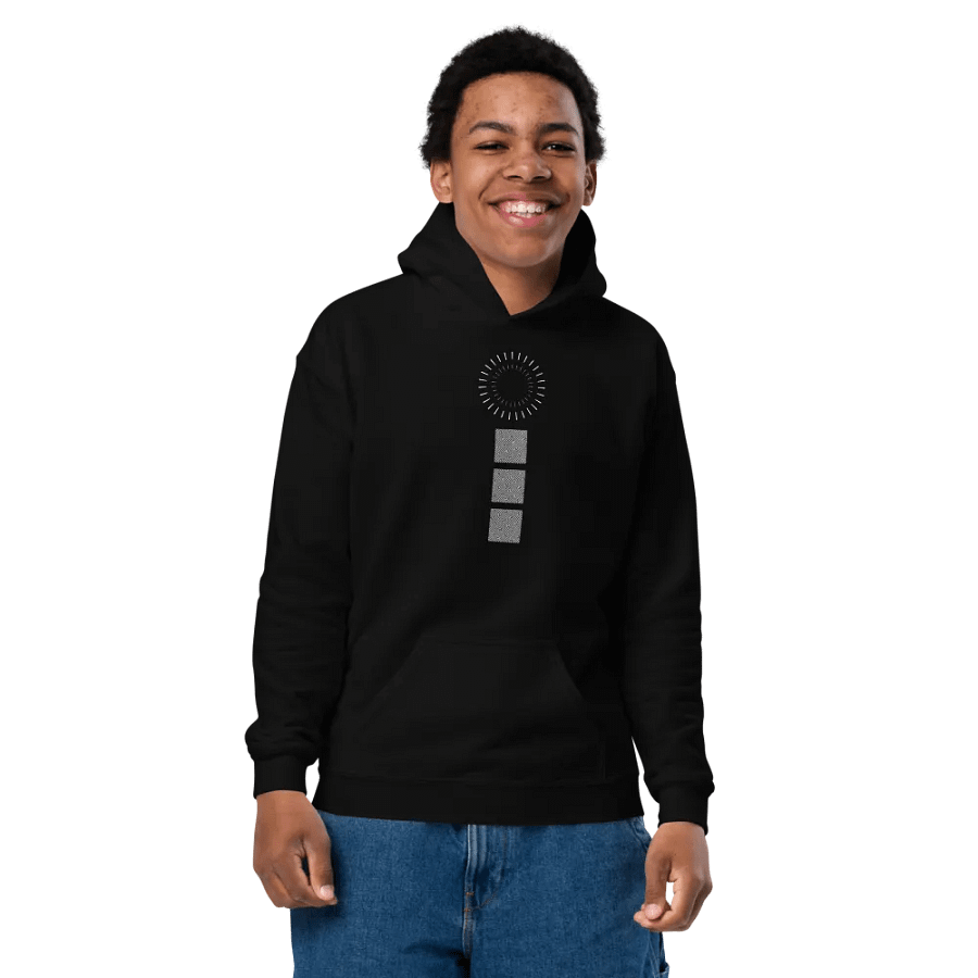 Squares and Circle Youth Hoodie product image (7)