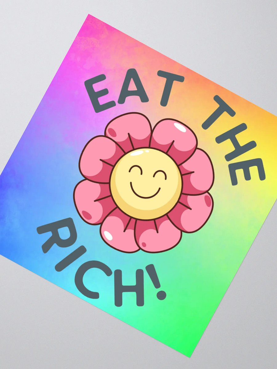 EAT THE RICH Sticker product image (2)