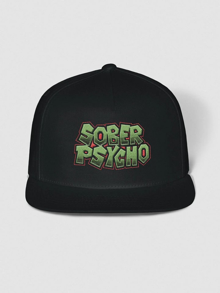 Sober Psycho Flat Snapback - Green under brim product image (1)